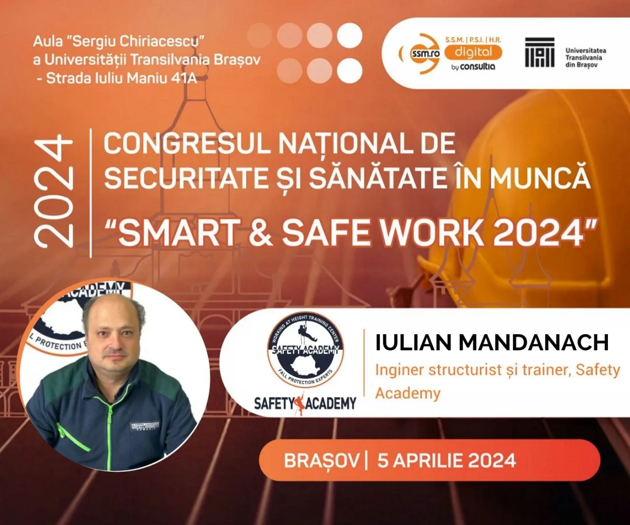 Inovații și Expertiză în Siguranță: Safety Academy la Congresul „Smart & Safe Work 2024”