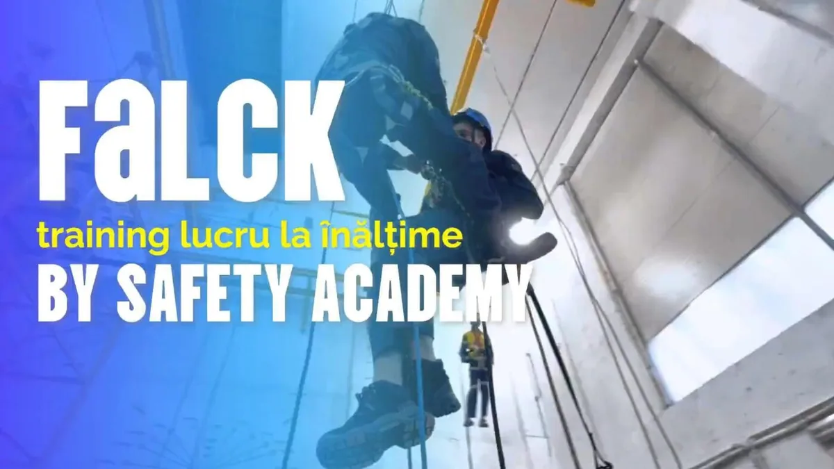 Parteneriatul dintre Safety Academy și Falck Fire Services România, un exemplu de bune practici în instruirea pentru lucrul la înălțime
