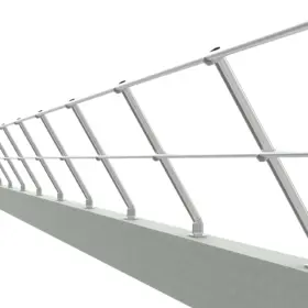Sistem balustrada aluminiu parapet inclinat